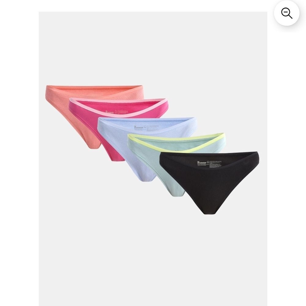 No Boundaries Women's Panty Set - Coral, Pink, Light Blue, Lime, Black Size XS
